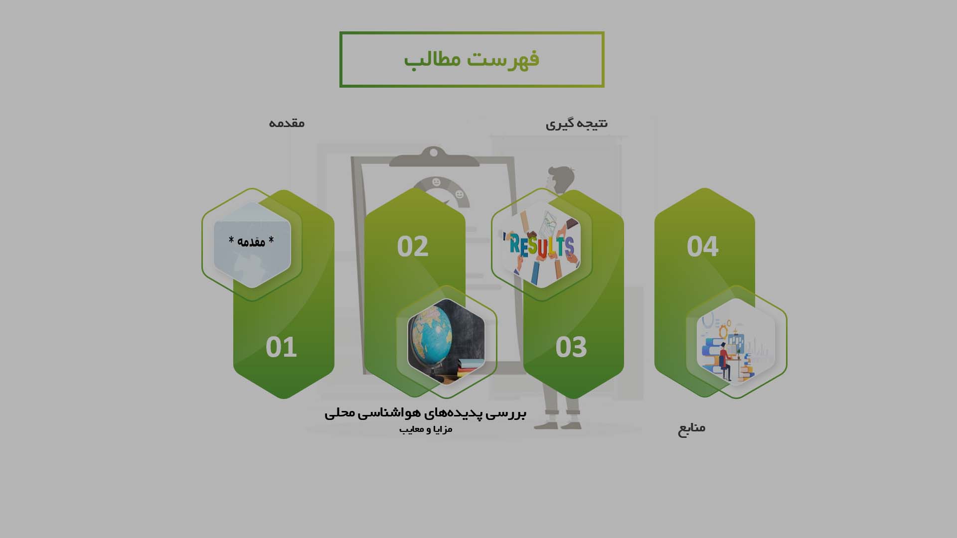 پاورپوینت بررسی پدیده‌های هواشناسی محلی